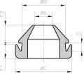 Ses-sterling passe-fils à membrane du-m20 epdm