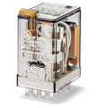 Relais embrochable 4rt 7a 230vac bouton test + indicateur mecanique (553482300040)