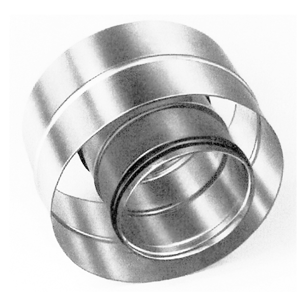 Manchon raccord mâle en acier galvanisé, double peau isolé 50 mm, D int 160 mm. (MRT 160 DP50) - S&P France - 865835