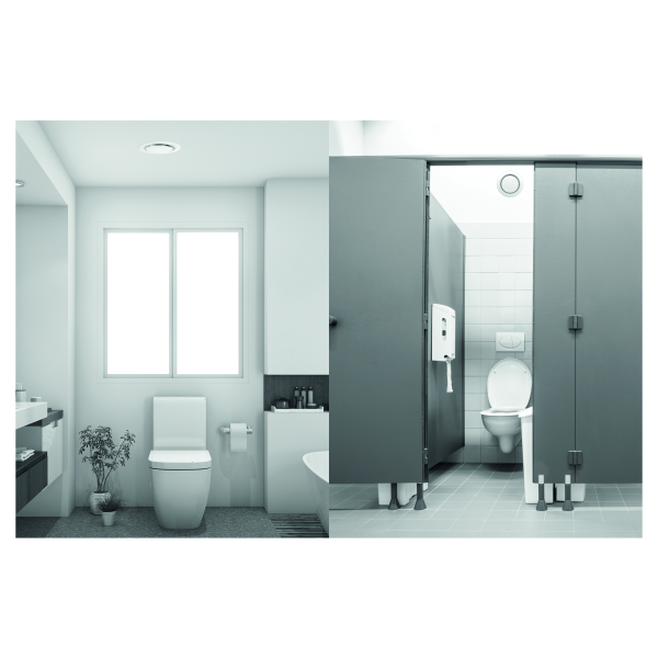 Bouche d'extraction et d'insufflation S&P Unelvent BER-P 15 à 160m³/h plastique réglable