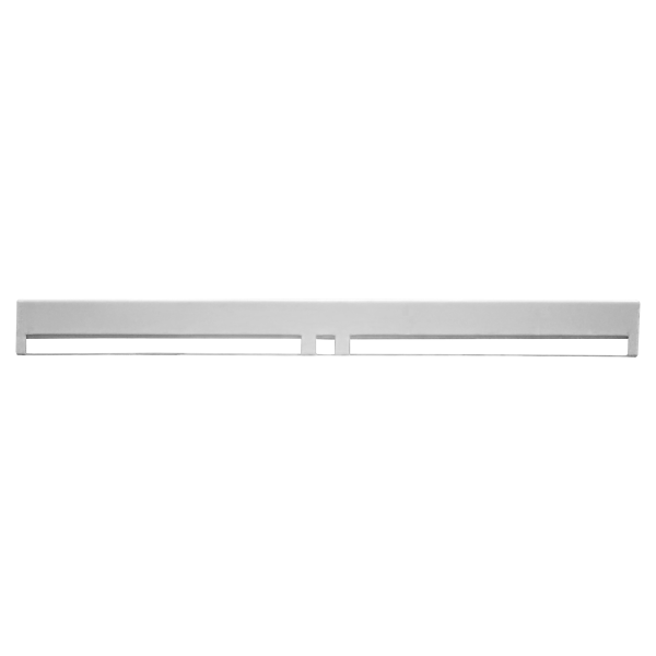 Capuchon de façade acoustique pour entrée d'air blanche. (CFA-B)