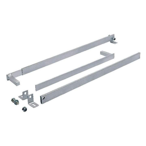 Jeu de bras télescopiques droits avec tube rectangulaire 40x10mm