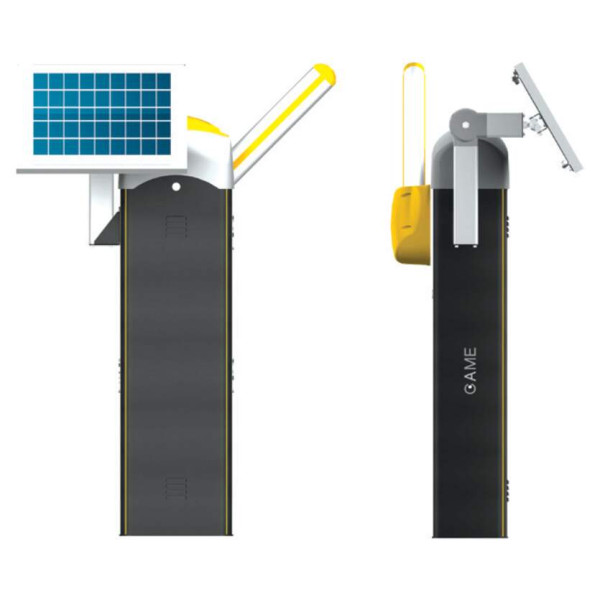 Barrière en acier inoxydable aisi 304 satiné avec motoréducteur en 24v
