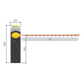 Barrière en acier inoxydable aisi 304 satiné avec motoréducteur en 24v