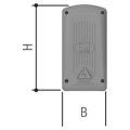 Trasmettitore twin 2-canali per codifica a bordo quadro