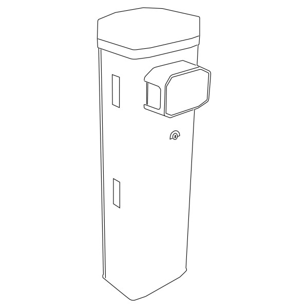 Barrière ggt40acs 230v moteur 24v avec encodeur. ralx personnalisé
