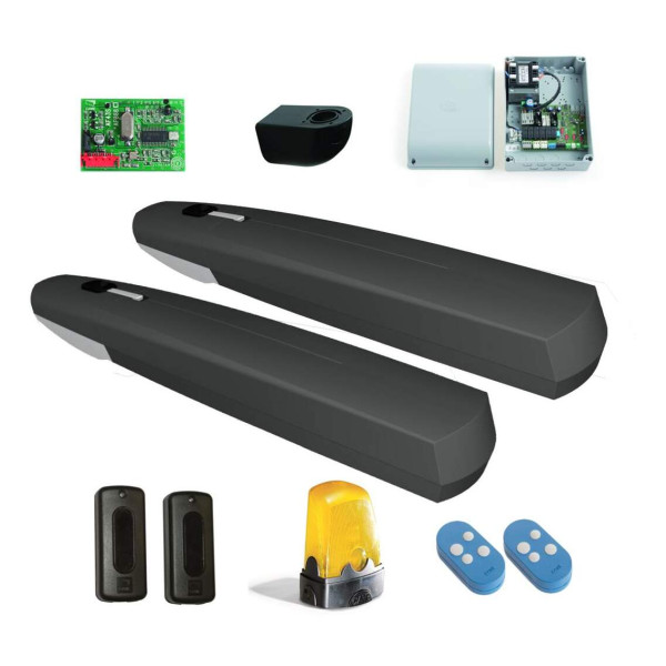 Axi2500k04 kit axi 24v carter gris pour portails battants jusqu'à 2,5m par vanta