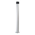 Colonnette en aluminium anodisé naturel h = 1m pour set-i - set-k - tsp