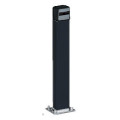 Colonnette en aluminium anodisé noir h=0,5m