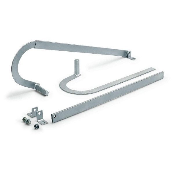 Jeu de bras télescopiques courbes avec tube rectangulaire 40x10mm
