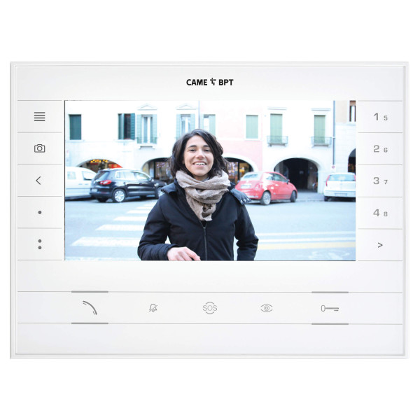 Moniteur Vidéo 7" X2 WH BF Futura Came – Mains Libres – Boutons à Effleurement