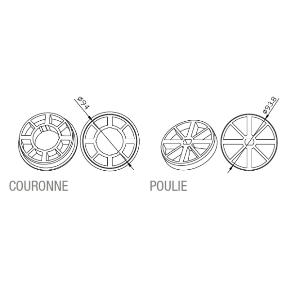 Adaptateur rond 101,9x3,5mm