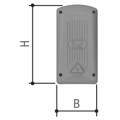 Topd4fys transmetteur quadricanal double fréquence code fixe jaune