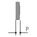 Topd4fys transmetteur quadricanal double fréquence code fixe jaune