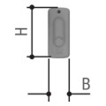 Topd4fys transmetteur quadricanal double fréquence code fixe jaune