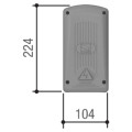 Topd4rps transmetteur quadricanal double fréquence rolling code rose