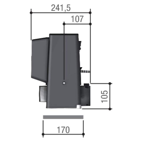 Automatisme bx en 230v pour portails coulissants jusqu'à 400kg et 14m