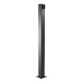 Colonnette en aluminium anodisé noir h = 1m pour sem-2
