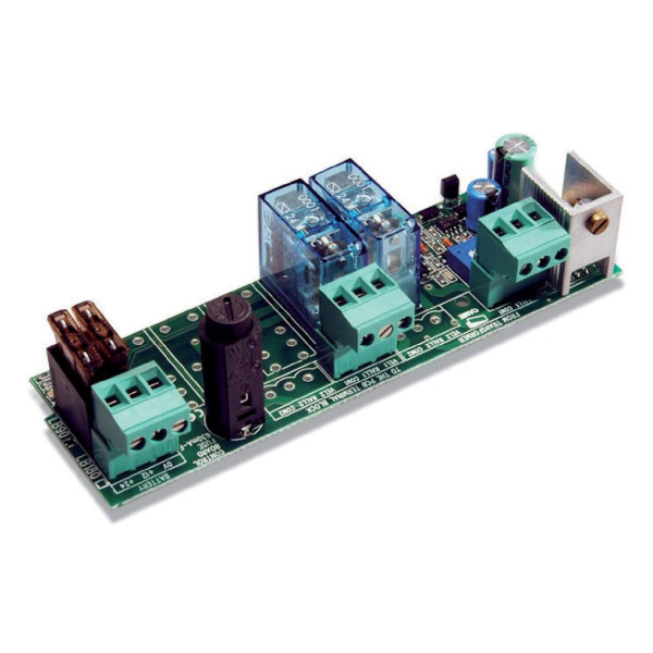 Carte pour le branchement de 2 batteries de secours 12v-3,4ah