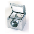 Caisson de ventilation avec isolation acoustique 50 mm, 240 m3/h, D 125 mm. (CAB-125)