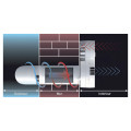 Ventilation double flux tubulaire, rendement 68%, 25/45 m3/h, D100mm, long 600mm. (ECOROOM 100/600)