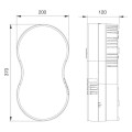 Ventilation double flux tubulaire, rendement 68%, 25/45 m3/h, D100mm, long 600mm. (ECOROOM 100/600)