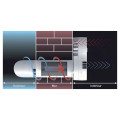 Ventilation double flux tubulaire, rendement 75%, 25/45 m3/h, D150mm, long 600mm. (ECOROOM 150/600)