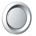 Bouche métallique réglable, 90 m3/h, obturateur réglable, manchette D 100 mm. (BEM 100)