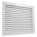 Grille de reprise intérieur + filtre, alu blanc, 350 à 900 m3/h, D 500 x 400 mm. (GRAIxCD 500x400)