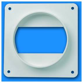 Bride murale mixte PVC rigide 55 x 110 mm / D 100 mm, gamme TUBPLA. (BMM 100)