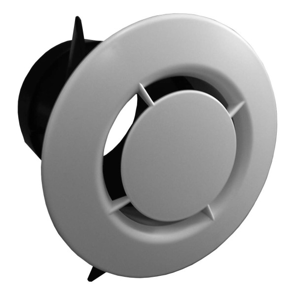 Bouche d'extraction plastique S&P Unelvent BOCP80 D80mm à manchette à griffes