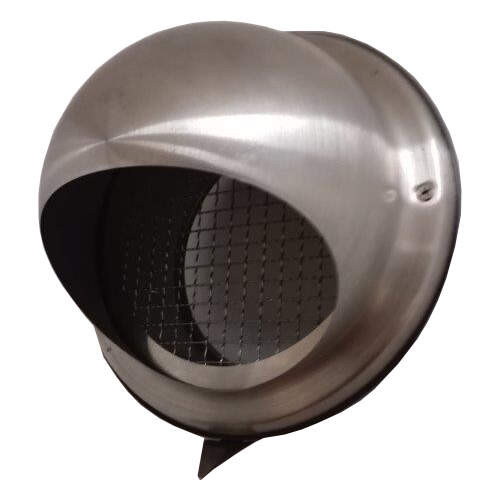 Prise d'air ou sortie d'air de façade, semi-sphérique, en acier inox, D 160 mm. (PAQS 160 INOX)