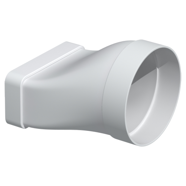 Manchon mixte PVC, rectangulaire 55 x 110 mm/circulaire D 100 mm, gamme TUBPLA. (MCM 100)