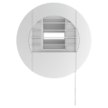 Bouche d'extraction hygroréglable S&P Unelvent BEHW-5/30 pour WC commande manuelle 5/30m³/h 