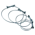 Collier de serrage monofil S&P Unelvent Cof 100 Sachet de 4 en acier zingué D100mm