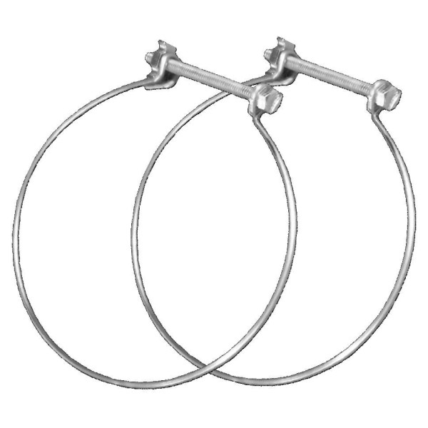 Collier de serrage monofil S&P Unelvent Cof 125 Sachet de 2 en acier zingué D125mm