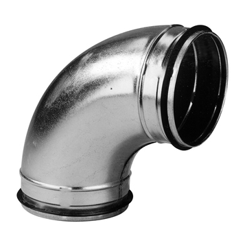 Coude 90° mâle/mâle acier galvanisé à joints, classe C, D 630 mm. (CDV 630/90) - S&P France - 866660