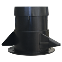 Bouche d'extraction et d'insufflation S&P Unelvent BDOP80 volets orientables 15/60m³/h