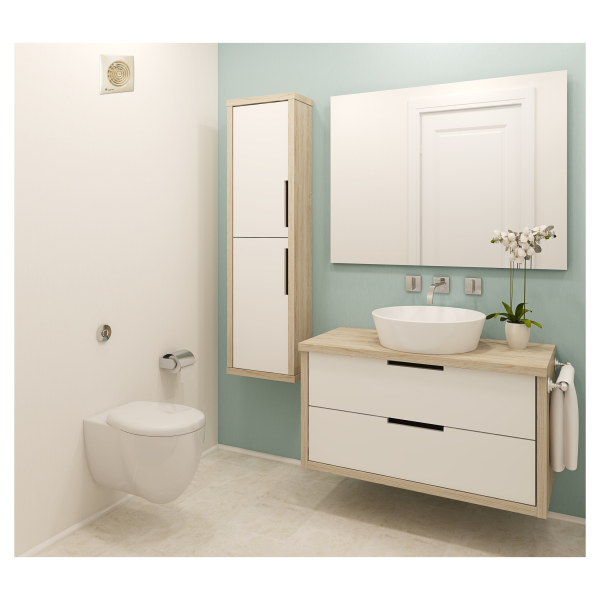 Extracteur d'air avec clapet anti-retour S&P Unelvent SILENT 200 CZ 180 m³/h 230V