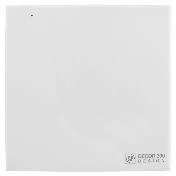 Aérateur extra-plat design, 250 m3/h, 25W, hygro et tempo réglable, D150 mm. (DECOR-300 CH DESIGN)
