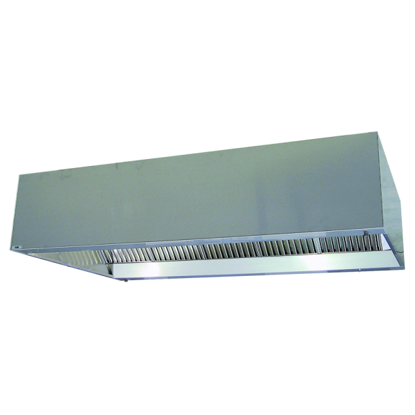 HOTTE LAVERIE STATIQUE DOUBLE ASPIRATION HAUTEUR 55CM LONGUEUR 2.5M VISIERE1.7M. (LAVERIE 50/2 2.5V1.7) - S&P France - 221882