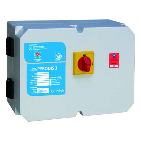 COFFRET RELAYA PYRODIS3 DESEN 2 VIT BOB IND 96.6A DEPRESS100PA+1000PA+INTER PROX. (DA DP2I 43.3 D3/I)