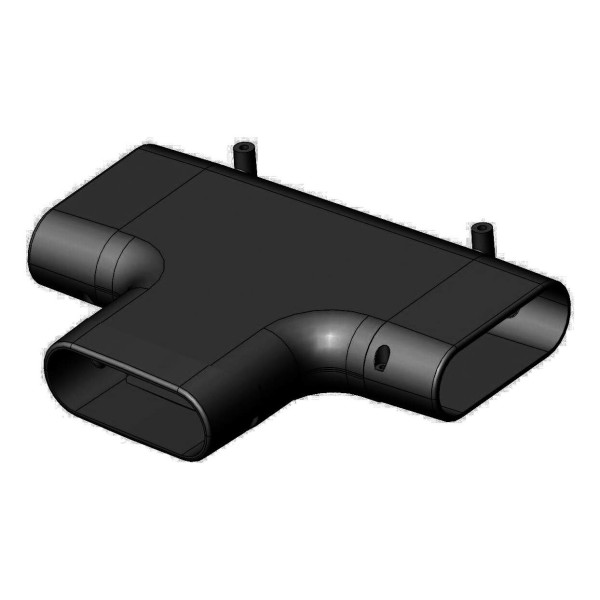 Té raccord horizontal S&P Unelvent PLUGGIT THR50 50x114 mm