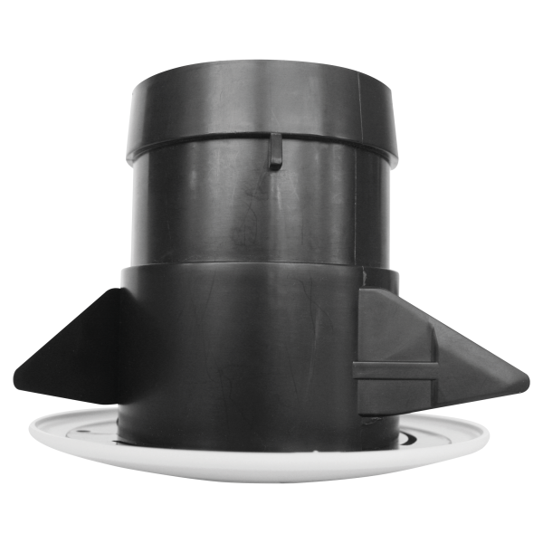 Bouche d'extraction à lamelles fixes S&P Unelvent BOAP125 D125mm à manchette à griffes