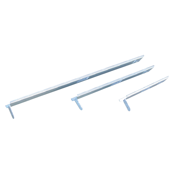 Contre-cadre de fixation pour grilles GAO / GAF / GLF / PER / GRE25, 800X200 mm. (CPG 800x200)