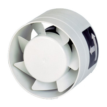 Ventilateur de conduit  encastrable, 110 m3/h, temporisation, D 100 mm. (TDM-100 R)