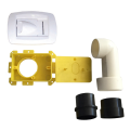 Kit prise rectangulaire blanche SAPHIR + accessoires D 51 mm.. (KPR BL)