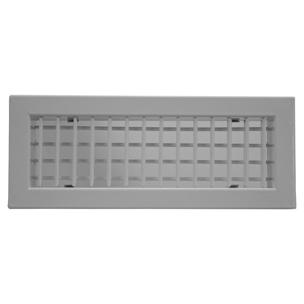 GRILLE ORIENTABLE DOUBLE DEFLECTION ALUMINIUM 300X100. (GAO D A 300/100)