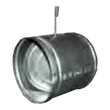 Registre en acier galvanisé, motorisable, étanche, raccordement D 500 mm. (REEV 500) - S&P France - 860464