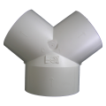 Dérivation en PVC S&P Unelvent 1 piquage D150mm et 2 piquages D125mm